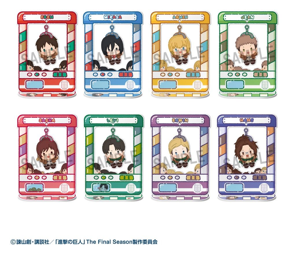 Attack on Titan - Acryl Figuren Chara Catcher 9 cm Blind Box Display (8) Figur – Bild 1