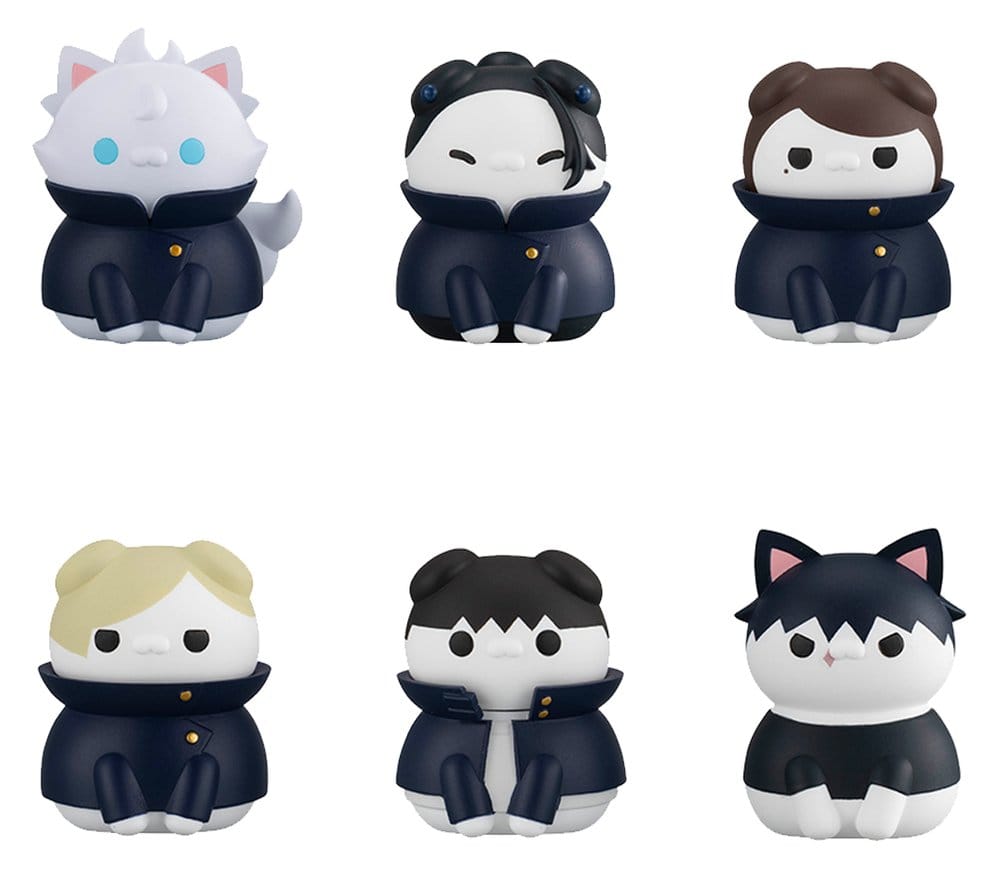 Jujutsu Kaisen - Mega Cat Project Jujutsu Cats Hidden Inventory/Premature Death Ver. Minifiguren 3 cm Blind Box Display (8) (Repeat) Figur – Bild 1