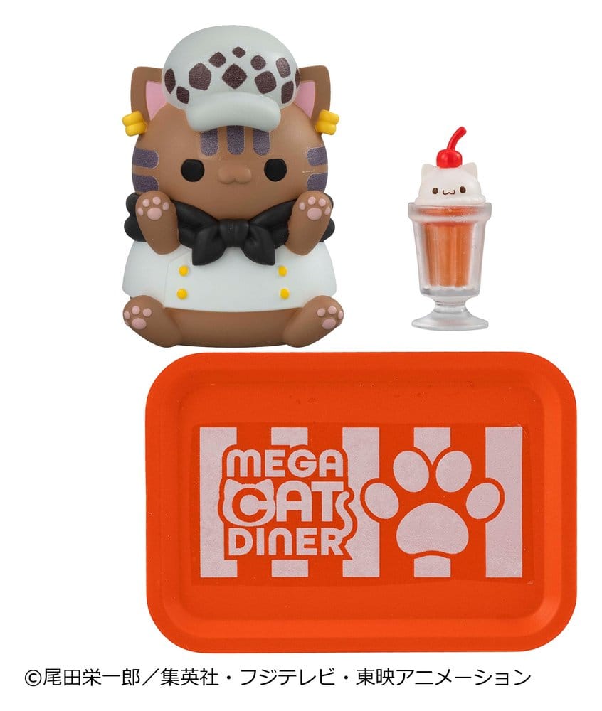 One Piece - Mega Cat Project Minifiguren NyanPieceNyan! Diner! 3 cm Blind Box Display (6) Figur – Bild 7
