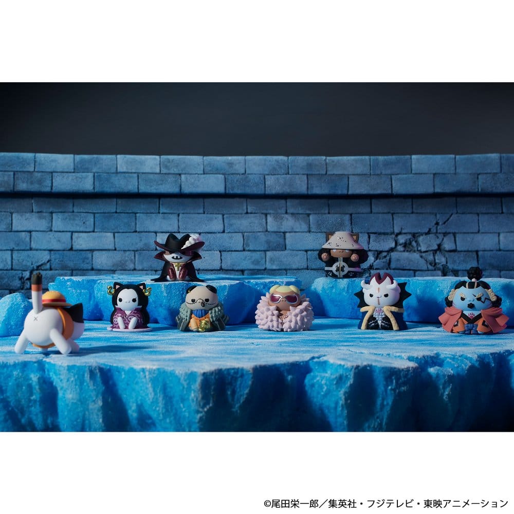 One Piece - Mega Cat Project Nyan Piece Nyan! Luffy & the Seven Warlords of the Sea Minifiguren 3 cm Blind Box Display (8) (Repeat) Figur – Bild 11