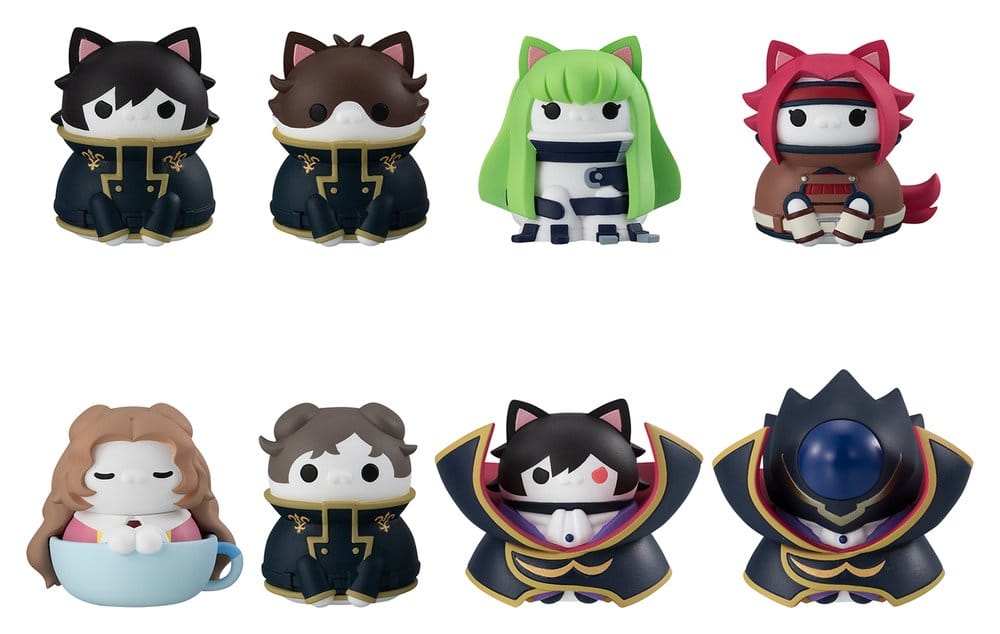 Code Geass - Lelouch of the Rebellion Mega Cat Project Minifiguren Code Genyass 3 cm Blind Box Sortiment (8) Figur – Bild 1