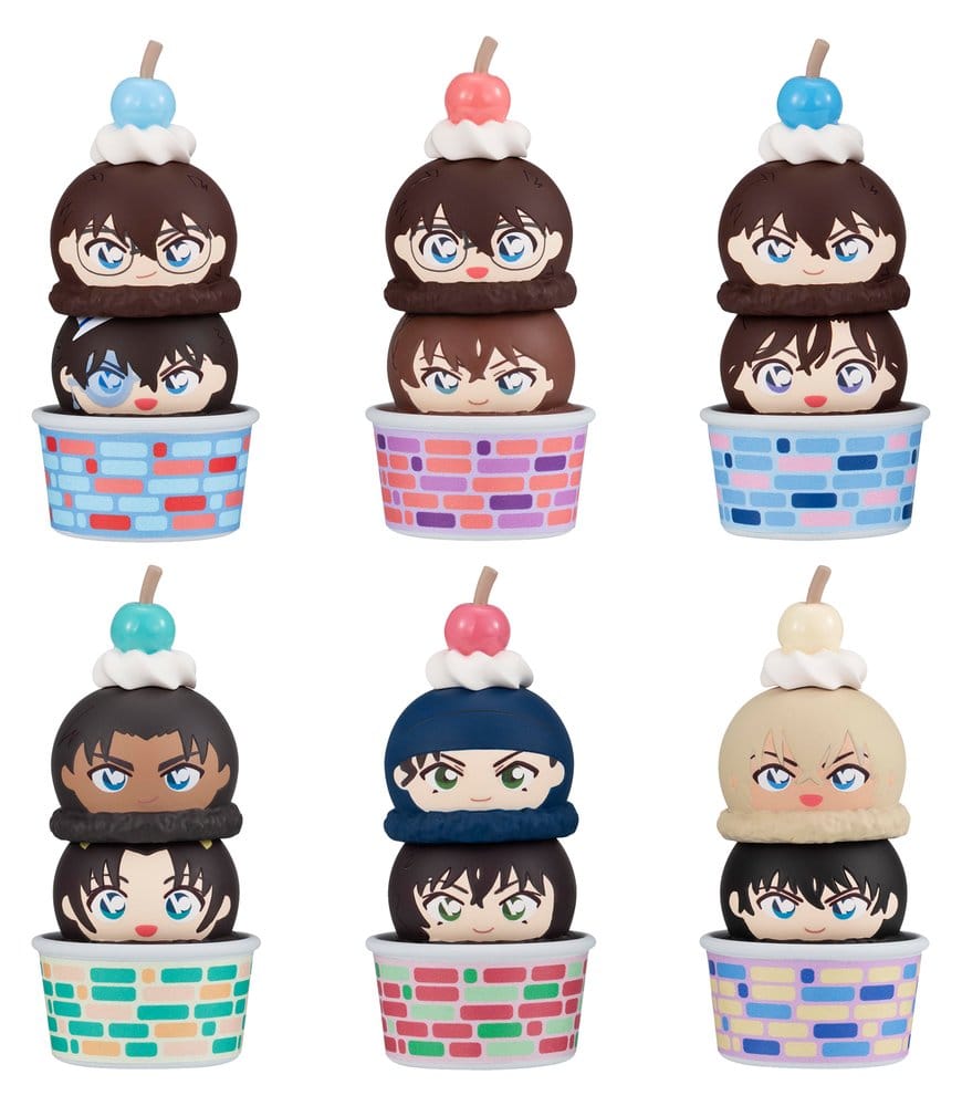 Detektiv Conan - Detective Conan Tsumichen Stack up &amp; Change Minifiguren 6er-Pack 8 cm (with gift) – Bild 1