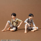 Attack on Titan - G.E.M. Series PVC Figuren 2er-Pack Eren Yeager & Squad Captain Levi Palm Size Figur – Bild 1
