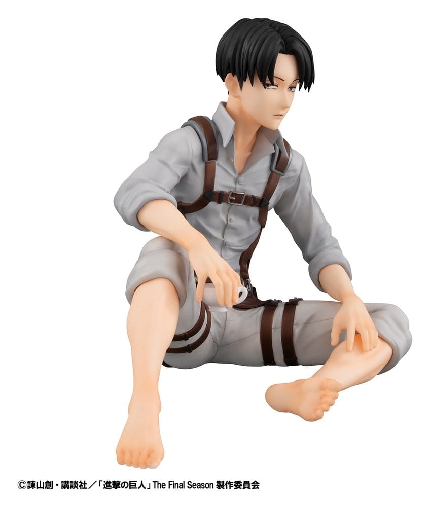 Attack on Titan - G.E.M. Series PVC Figuren 2er-Pack Eren Yeager & Squad Captain Levi Palm Size Figur – Bild 11