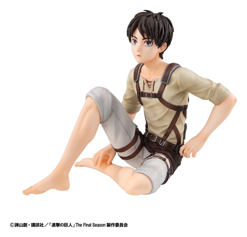 Attack on Titan - G.E.M. Series PVC Figuren 2er-Pack Eren Yeager & Squad Captain Levi Palm Size Figur – Bild 3