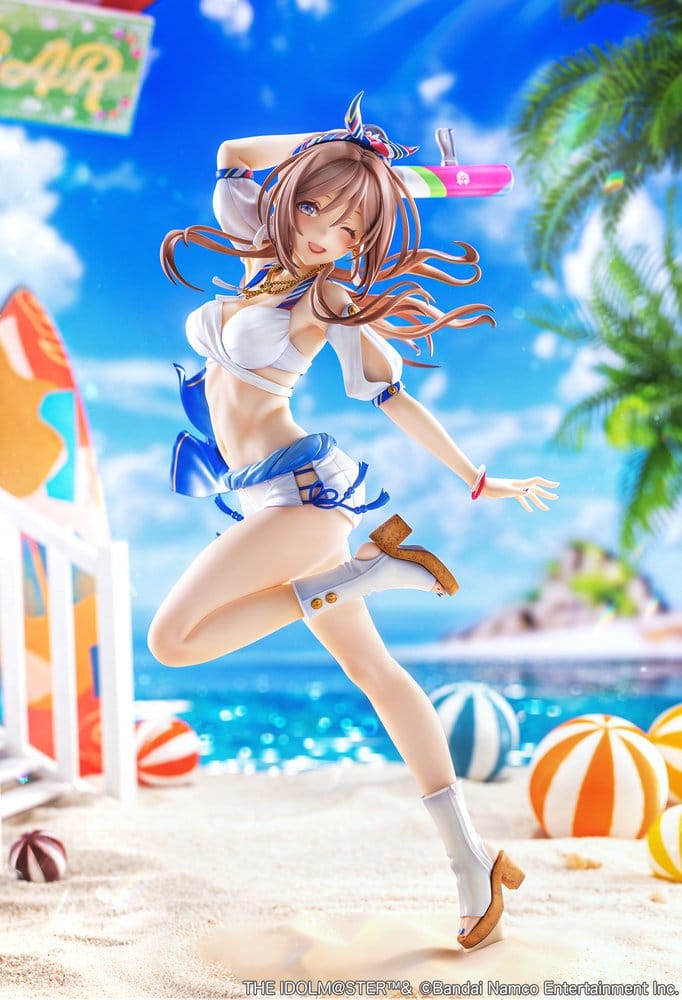 Idolmaster - The Idolmaster Gakuen PVC Figur 1/7 Himesaki Rinami Kimi to Semi Blue Ver. With Bonus – Bild 13