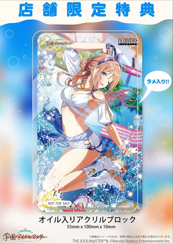 Idolmaster - The Idolmaster Gakuen PVC Figur 1/7 Himesaki Rinami Kimi to Semi Blue Ver. With Bonus – Bild 22