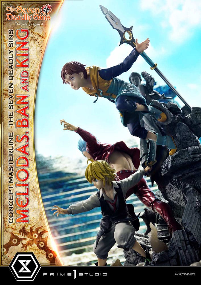 Seven Deadly Sins - Meliodas, Ban and King - Concept Masterline Series – Bild 22