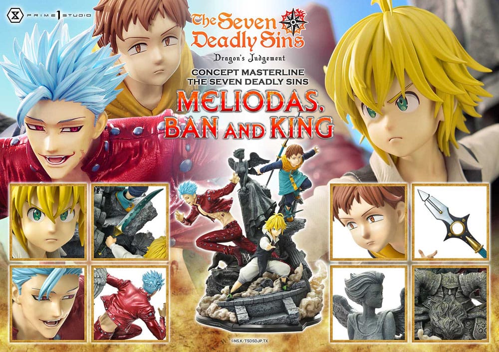 Seven Deadly Sins - Meliodas, Ban and King - Concept Masterline Series – Bild 5