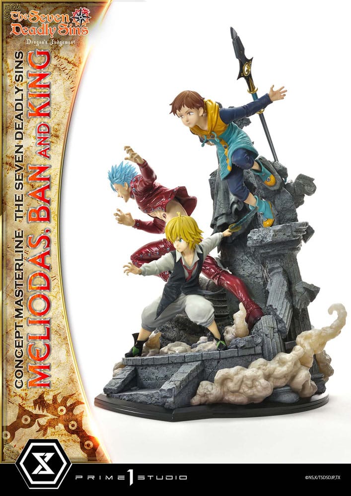 Seven Deadly Sins - Meliodas, Ban and King - Concept Masterline Series – Bild 7