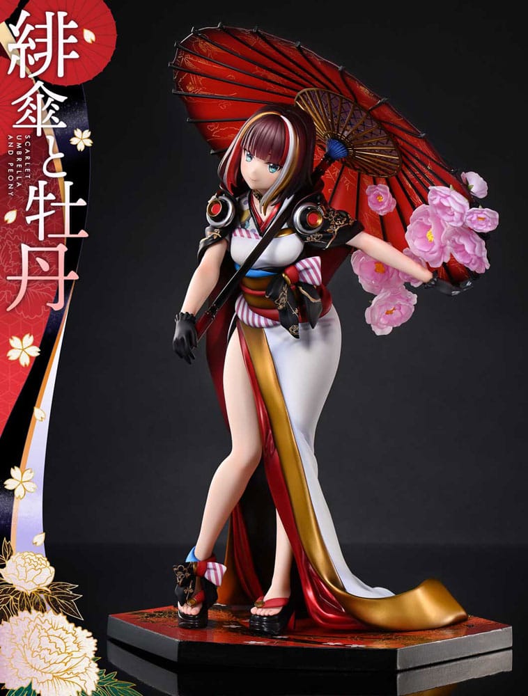 Original Illustration - Scarlet Umbrella And Peony 1/7 Scale - by Fuzichoco Prisma Wing – Bild 1