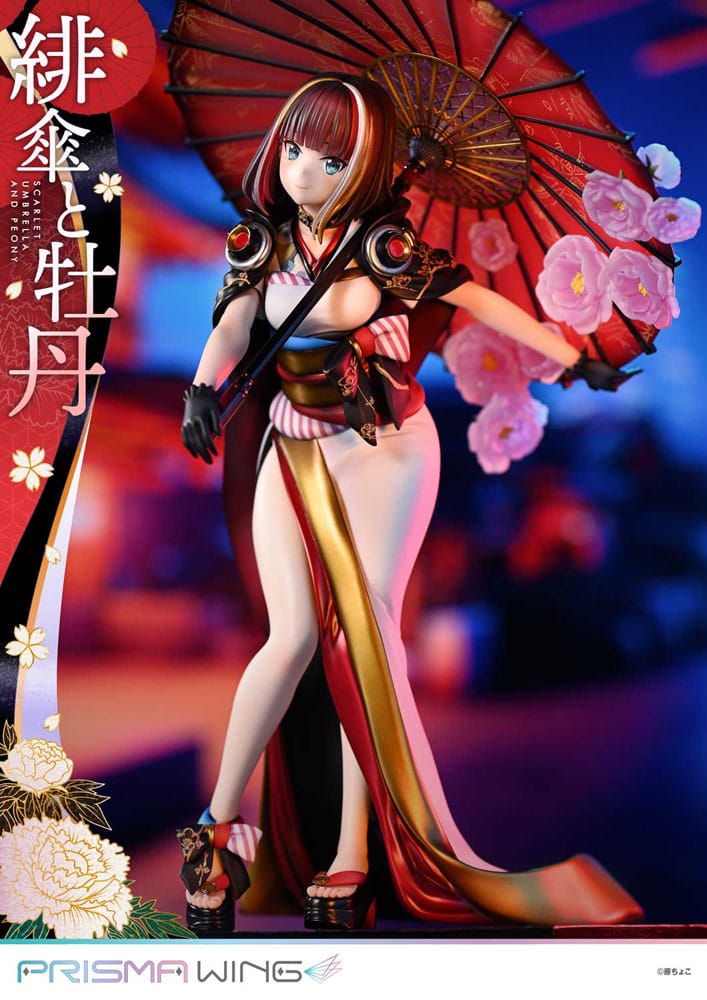 Original Illustration - Scarlet Umbrella And Peony 1/7 Scale - by Fuzichoco Prisma Wing – Bild 3
