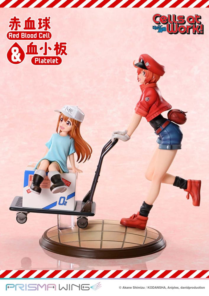 Cells at Work! - Cells at Work Prisma Wing PVC Statue Red Blood Cell & Platelet – Bild 5