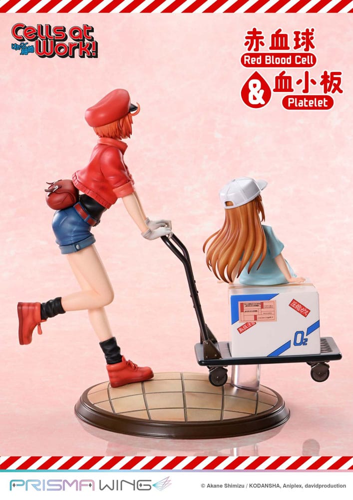 Cells at Work! - Cells at Work Prisma Wing PVC Statue Red Blood Cell & Platelet – Bild 7