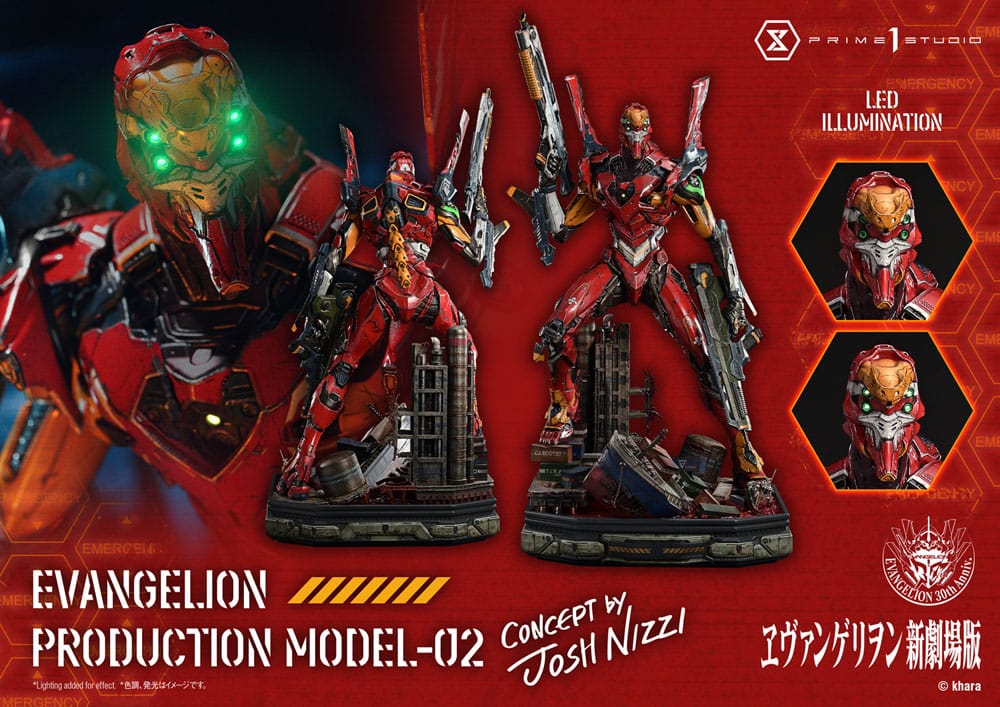 Evangelion - Rebuild of Evangelion Ultimate Diorama Masterline Series Statue Evangelion Production Model-02 (Concept By Josh Nizzi) – Bild 6