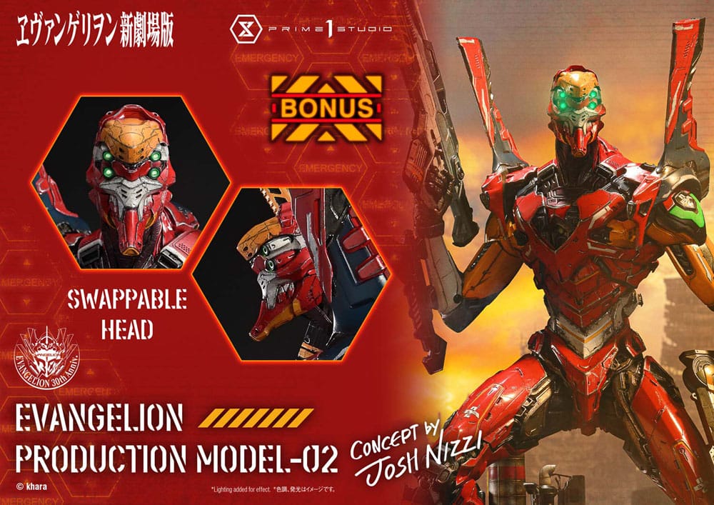 Evangelion - Rebuild of Evangelion Ultimate Diorama Masterline Series Statue Evangelion Production Model-02 (Concept By Josh Nizzi) Deluxe Bonus Version – Bild 3