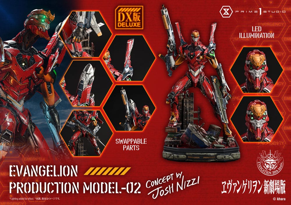 Evangelion - Rebuild of Evangelion Ultimate Diorama Masterline Series Statue Evangelion Production Model-02 (Concept By Josh Nizzi) Deluxe Bonus Version – Bild 9