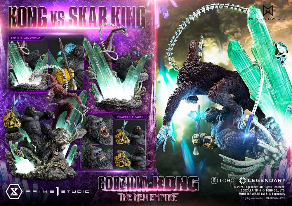 Godzilla - Kong vs Skar King Bonus Version - x Kong: The New Empire Ultimate Diorama Masterline Series – Bild 15