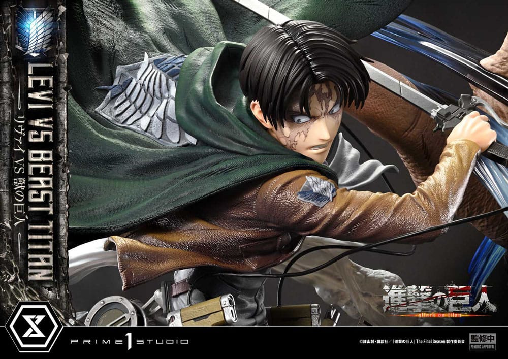 Attack on Titan - Levi Versus Beast Titan 1/4 Scale - Ultimate Premium Masterline Series – Bild 10