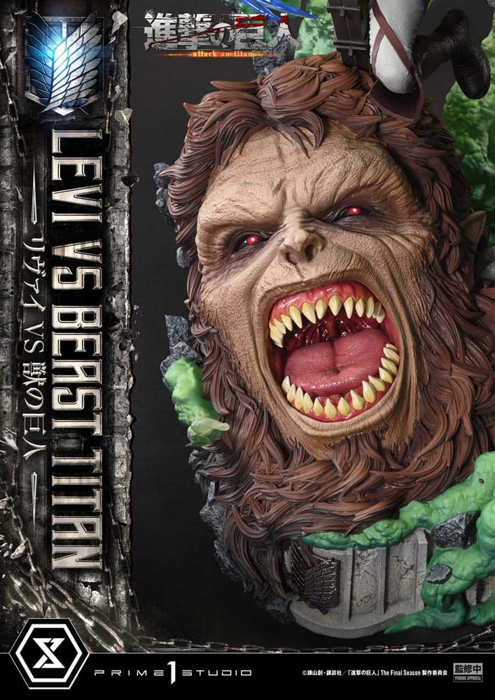 Attack on Titan - Levi Versus Beast Titan 1/4 Scale - Ultimate Premium Masterline Series – Bild 13