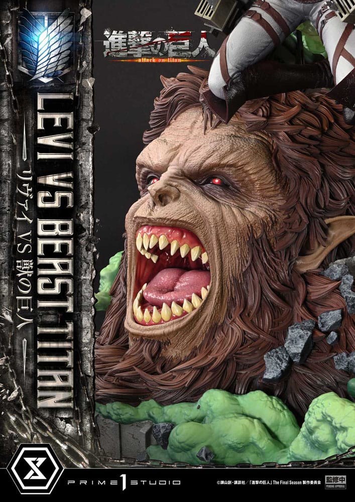 Attack on Titan - Levi Versus Beast Titan 1/4 Scale - Ultimate Premium Masterline Series – Bild 16