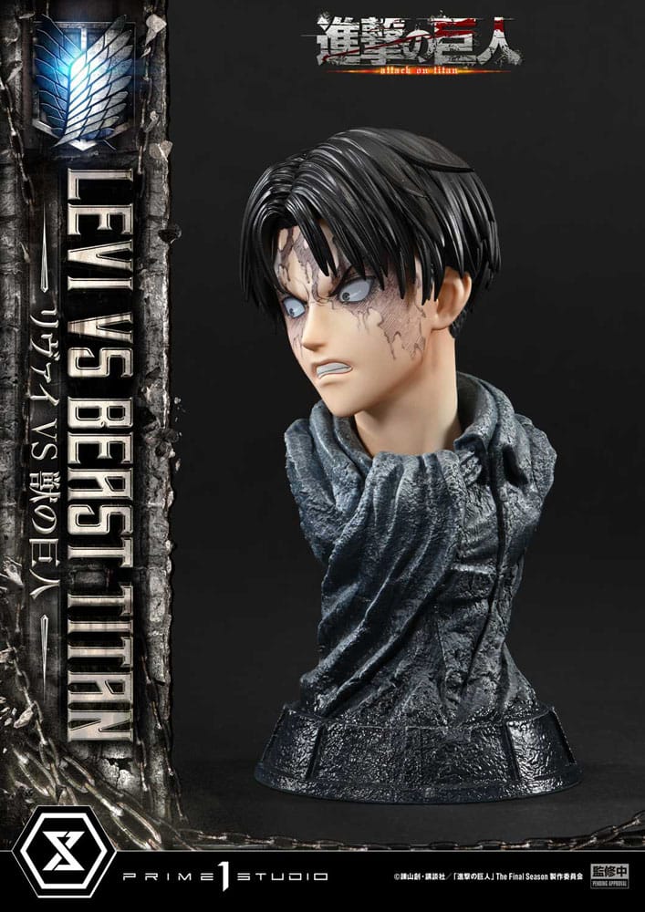 Attack on Titan - Levi Versus Beast Titan 1/4 Scale - Ultimate Premium Masterline Series – Bild 17