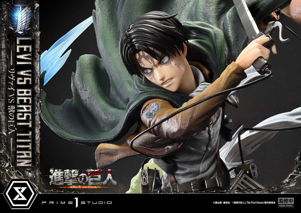 Attack on Titan - Levi Versus Beast Titan 1/4 Scale - Ultimate Premium Masterline Series – Bild 21