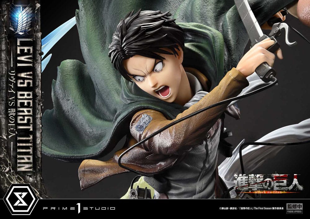 Attack on Titan - Levi Versus Beast Titan 1/4 Scale - Ultimate Premium Masterline Series – Bild 22