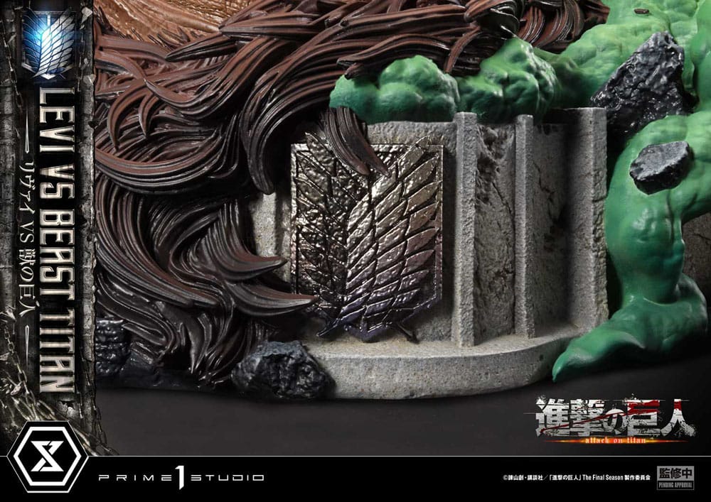 Attack on Titan - Levi Versus Beast Titan 1/4 Scale - Ultimate Premium Masterline Series – Bild 23