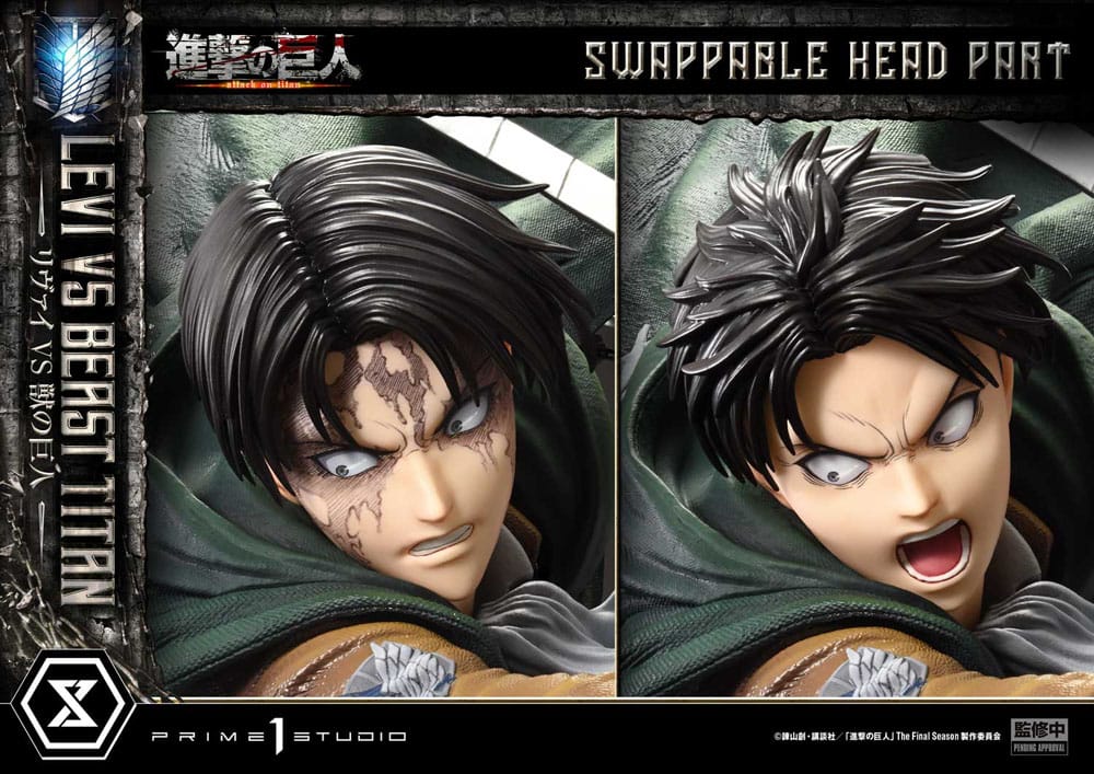 Attack on Titan - Levi Versus Beast Titan 1/4 Scale - Ultimate Premium Masterline Series – Bild 3