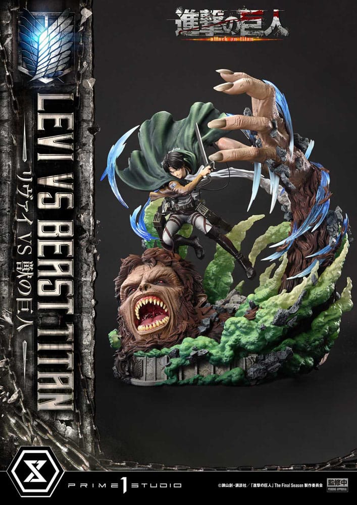 Attack on Titan - Levi Versus Beast Titan 1/4 Scale - Ultimate Premium Masterline Series – Bild 6