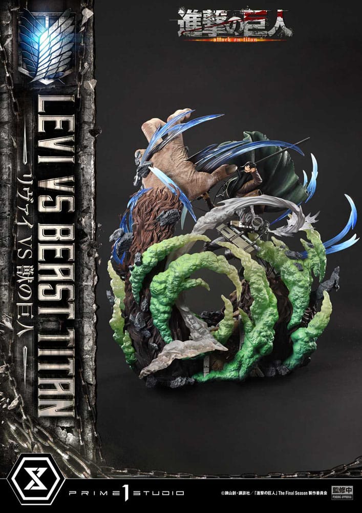 Attack on Titan - Levi Versus Beast Titan 1/4 Scale - Ultimate Premium Masterline Series – Bild 8