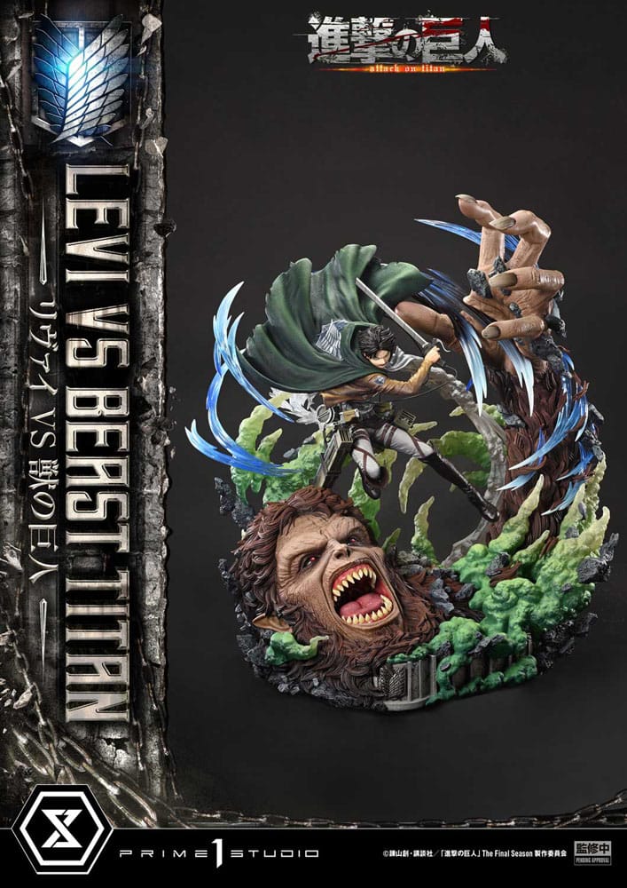 Attack on Titan - Levi Versus Beast Titan 1/4 Scale - Ultimate Premium Masterline Series – Bild 9
