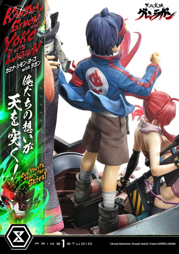 Tengen Toppa Gurren Lagann - Gurren Lagann Ultimate Premium Masterline Series Statue 1/4 Kamina, Simon & Yoko with Lagann Deluxe Bonus Version – Bild 10