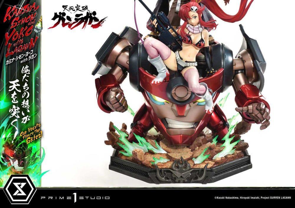 Tengen Toppa Gurren Lagann - Gurren Lagann Ultimate Premium Masterline Series Statue 1/4 Kamina, Simon & Yoko with Lagann Deluxe Bonus Version – Bild 13