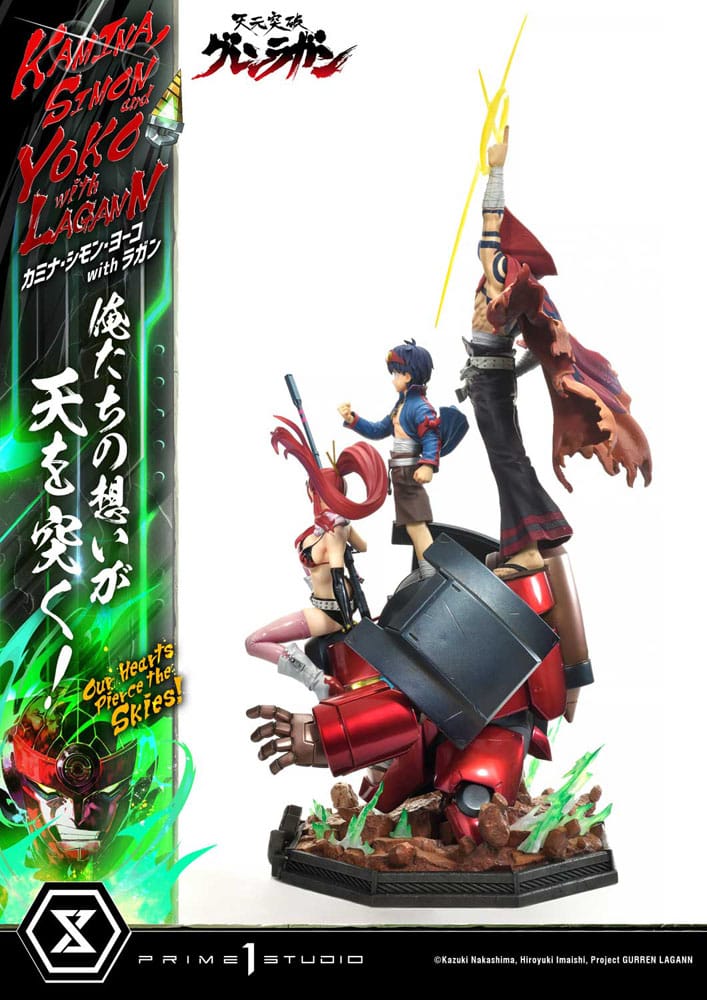 Tengen Toppa Gurren Lagann - Gurren Lagann Ultimate Premium Masterline Series Statue 1/4 Kamina, Simon & Yoko with Lagann Deluxe Bonus Version – Bild 5