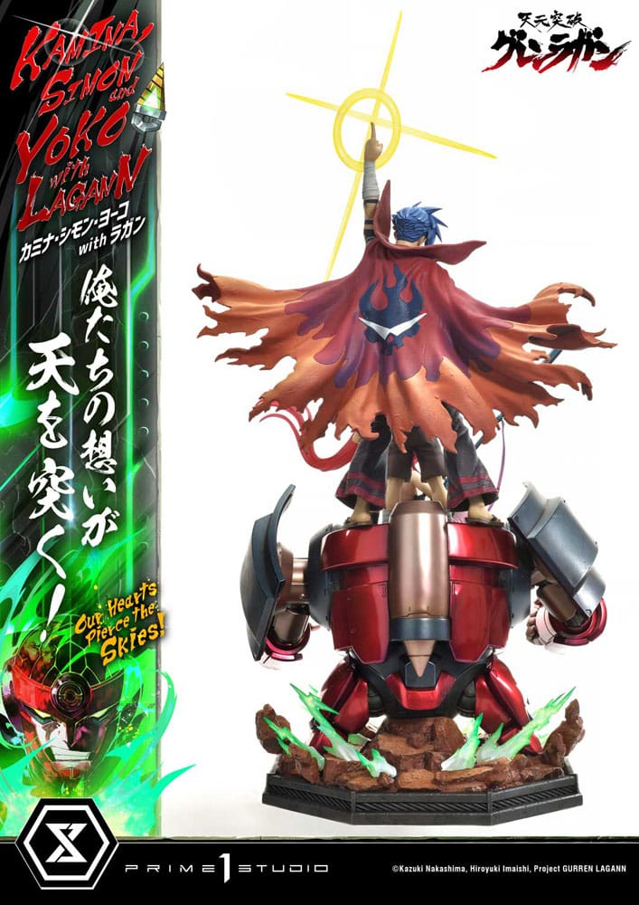 Tengen Toppa Gurren Lagann - Gurren Lagann Ultimate Premium Masterline Series Statue 1/4 Kamina, Simon & Yoko with Lagann Deluxe Bonus Version – Bild 6