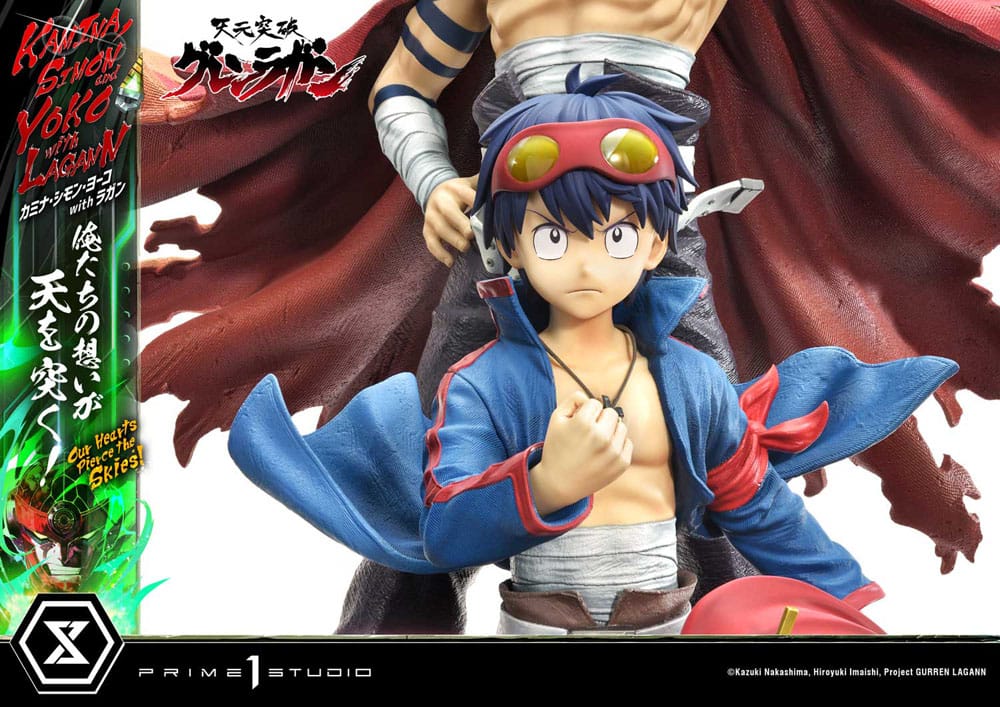 Tengen Toppa Gurren Lagann - Gurren Lagann Ultimate Premium Masterline Series Statue 1/4 Kamina, Simon & Yoko with Lagann Deluxe Bonus Version – Bild 9