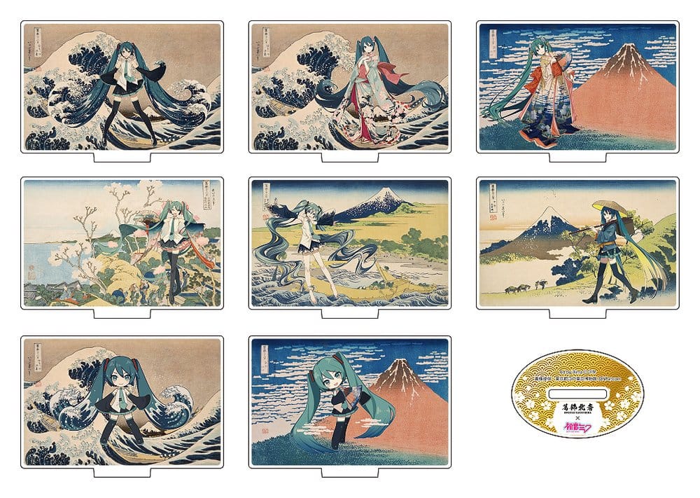 Character Vocal Series - Katsushika Hokusai x Hatsune Miku Acryl Figuren 5 cm Blind Box Sortiment (8) – Bild 1