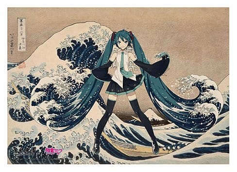 Character Vocal Series - Katsushika Hokusai x Hatsune Miku Acrylpanel Thirty-six Views of Mount Fuji The Great Wave off Kanagawa – Bild 1