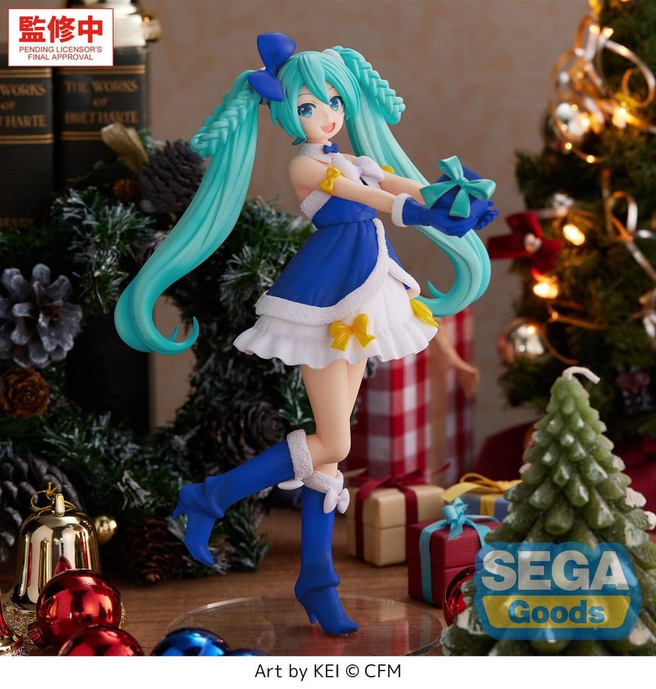 Hatsune Miku - Character Vocal Series 01: Hatsune Miku High Premium PVC Figur Hatsune Miku Sapphire Christmas Ver. – Bild 2