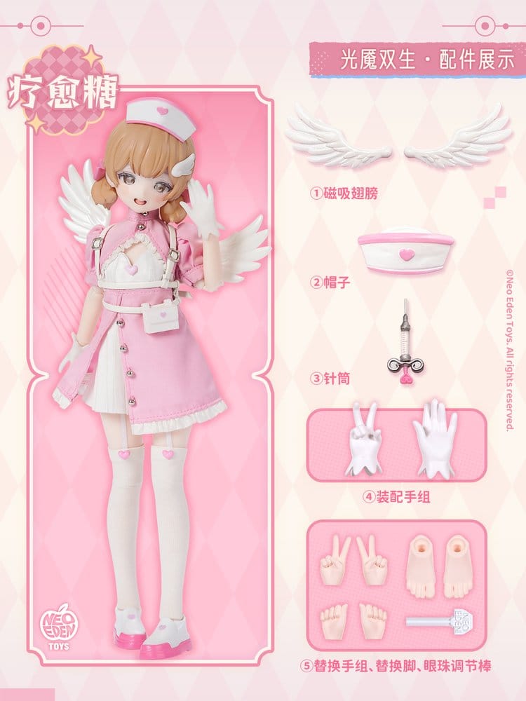 Original Character - Sammelfiguren Unveiled Door Key Spirit Series BJD Doll Blind Box 22 cm Sortiment (6) Figur – Bild 5