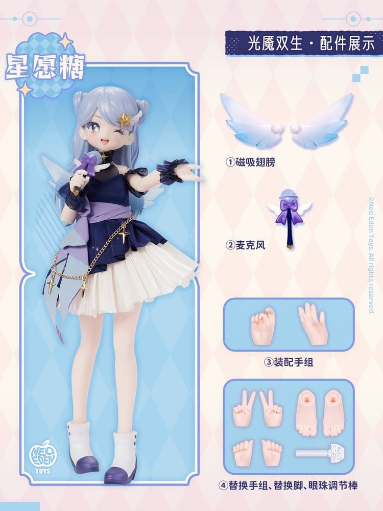 Original Character - Sammelfiguren Unveiled Door Key Spirit Series BJD Doll Blind Box 22 cm Sortiment (6) Figur – Bild 7