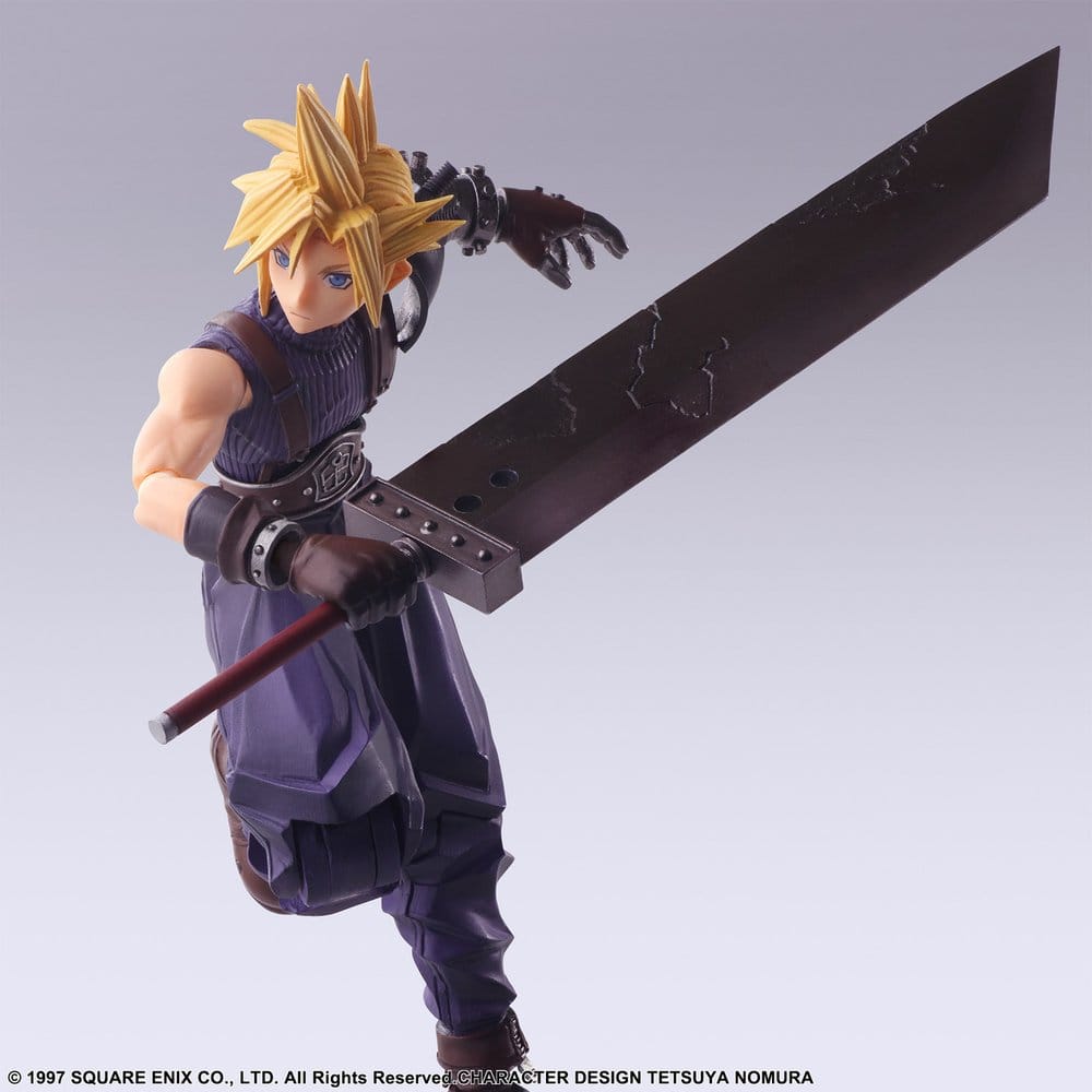 Final Fantasy - VII Bring Arts Actionfigur Cloud Strife Digital Plus Edition Figur – Bild 6
