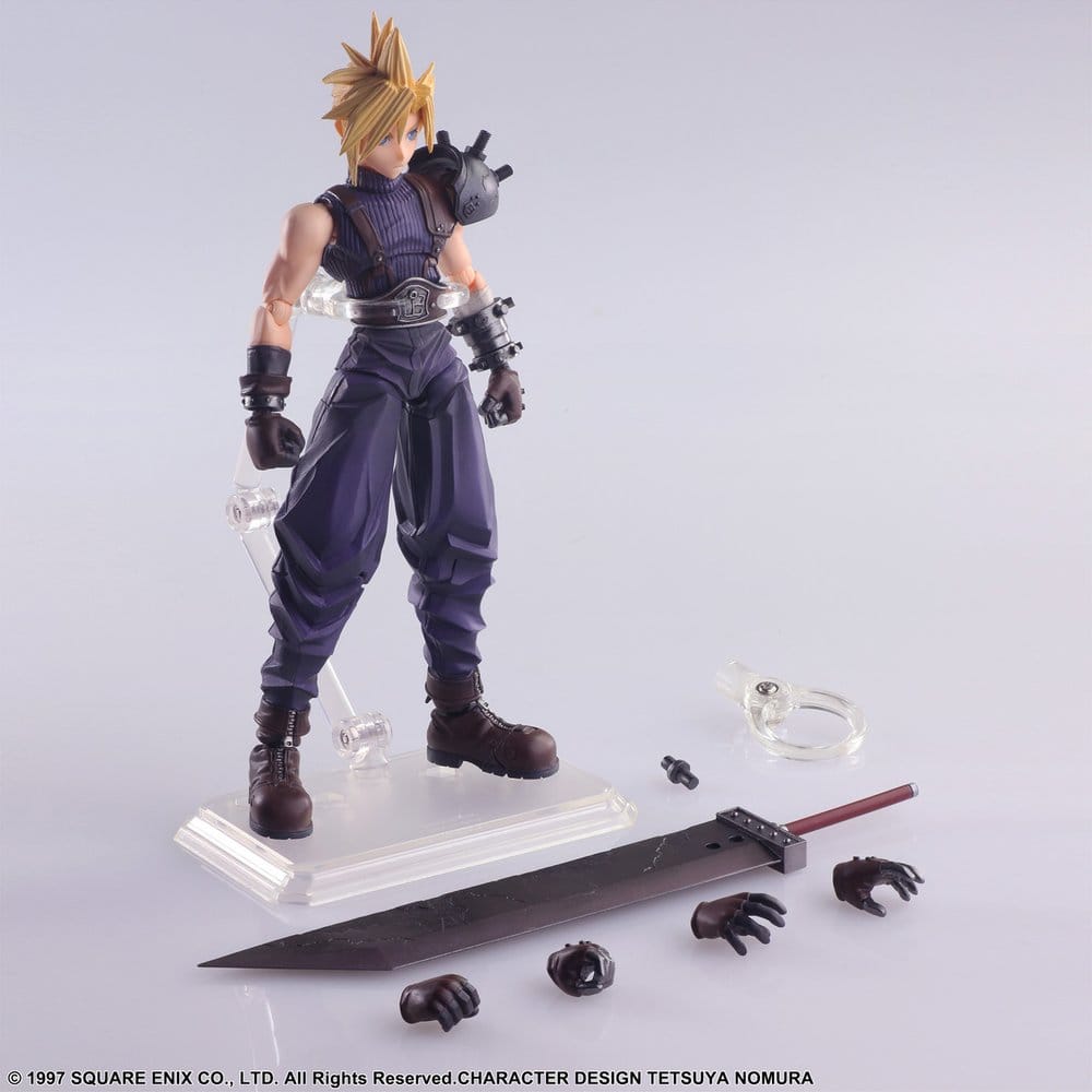 Final Fantasy - VII Bring Arts Actionfigur Cloud Strife Digital Plus Edition Figur – Bild 7