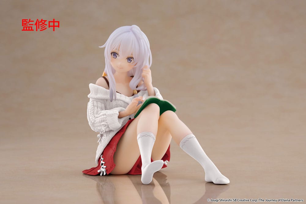 Wandering Witch: The Journey of Elaina - Desktop Cute Figure Elaina Casual Clothes Ver. Renewal Statue – Bild 1