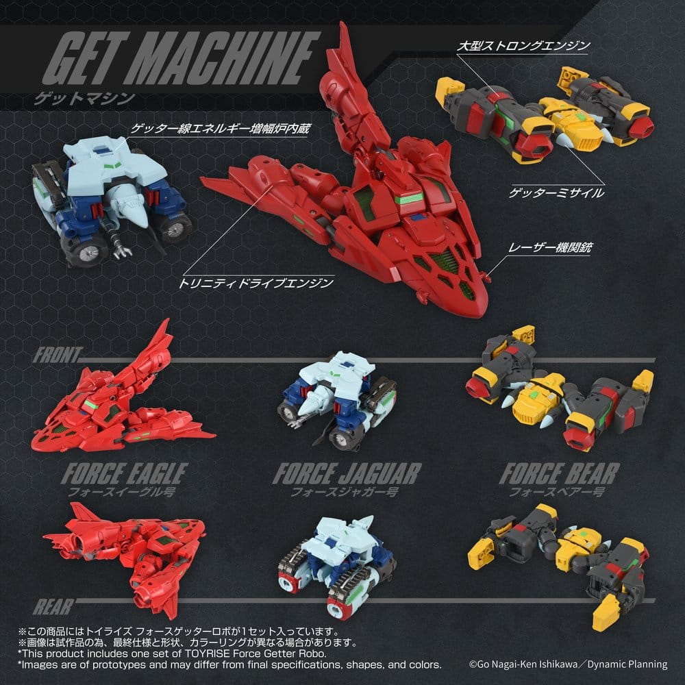 Getter Robo - Toyrise Actionfigur Force Getter Robo Figur – Bild 7