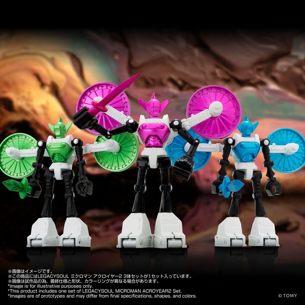Microman - Legacysoul Actionfiguren 3er-Pack Acroyear 2 Figur – Bild 4