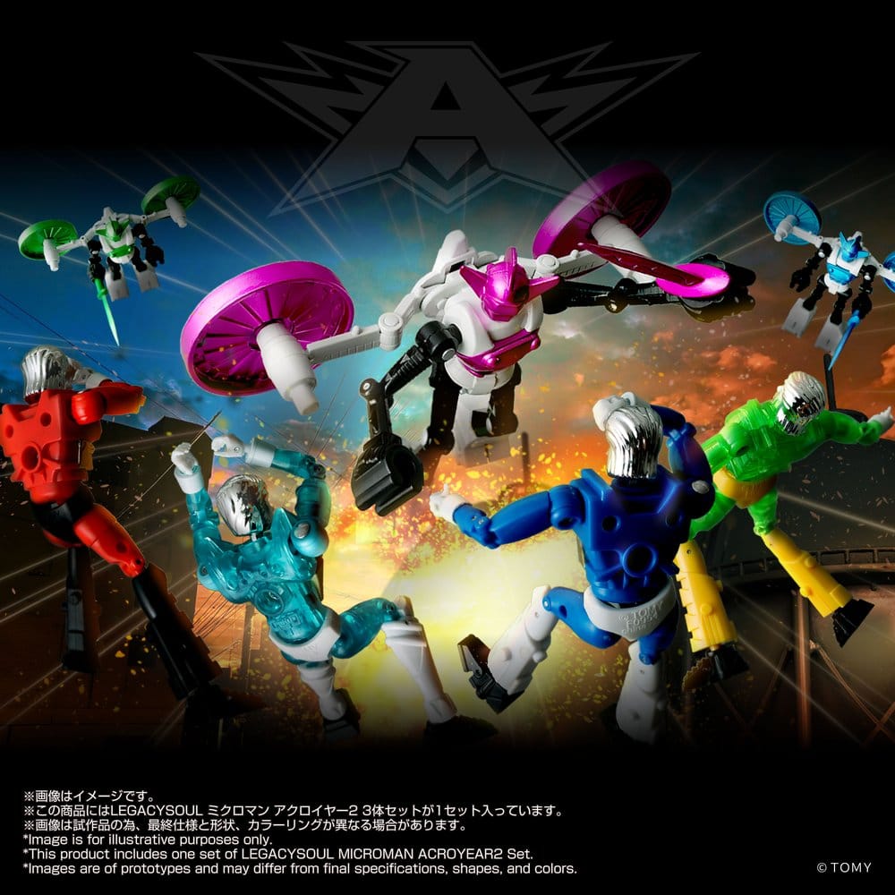 Microman - Legacysoul Actionfiguren 3er-Pack Acroyear 2 Figur – Bild 5