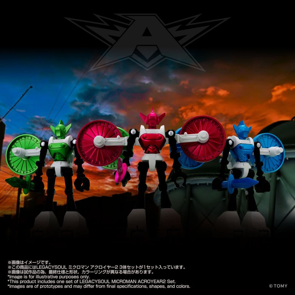 Microman - Legacysoul Actionfiguren 3er-Pack Acroyear 2 Figur – Bild 6